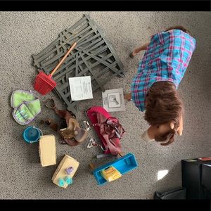 American Girl Doll horse and accessories